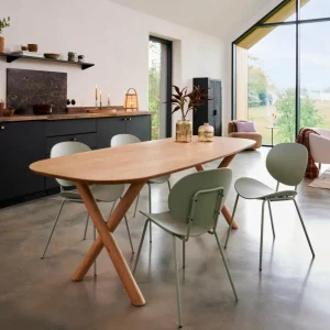 Outlet CASA ACACIA Mesa De Jantar Com Pernas Em X