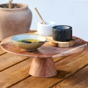 Best CASA ACACIA Suporte Para Bolo Natural