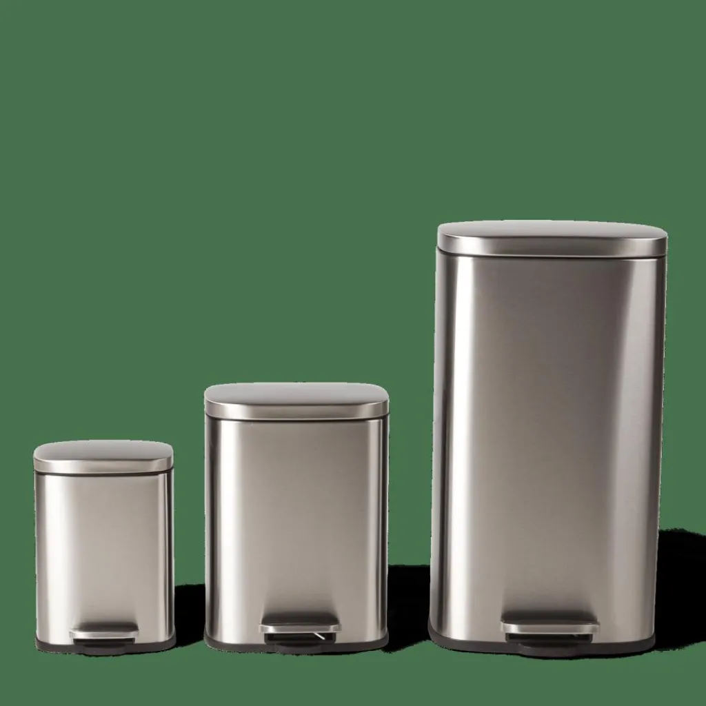 Cheap CASA ADELE Balde De Lixo Com Pedal 12L Prateado