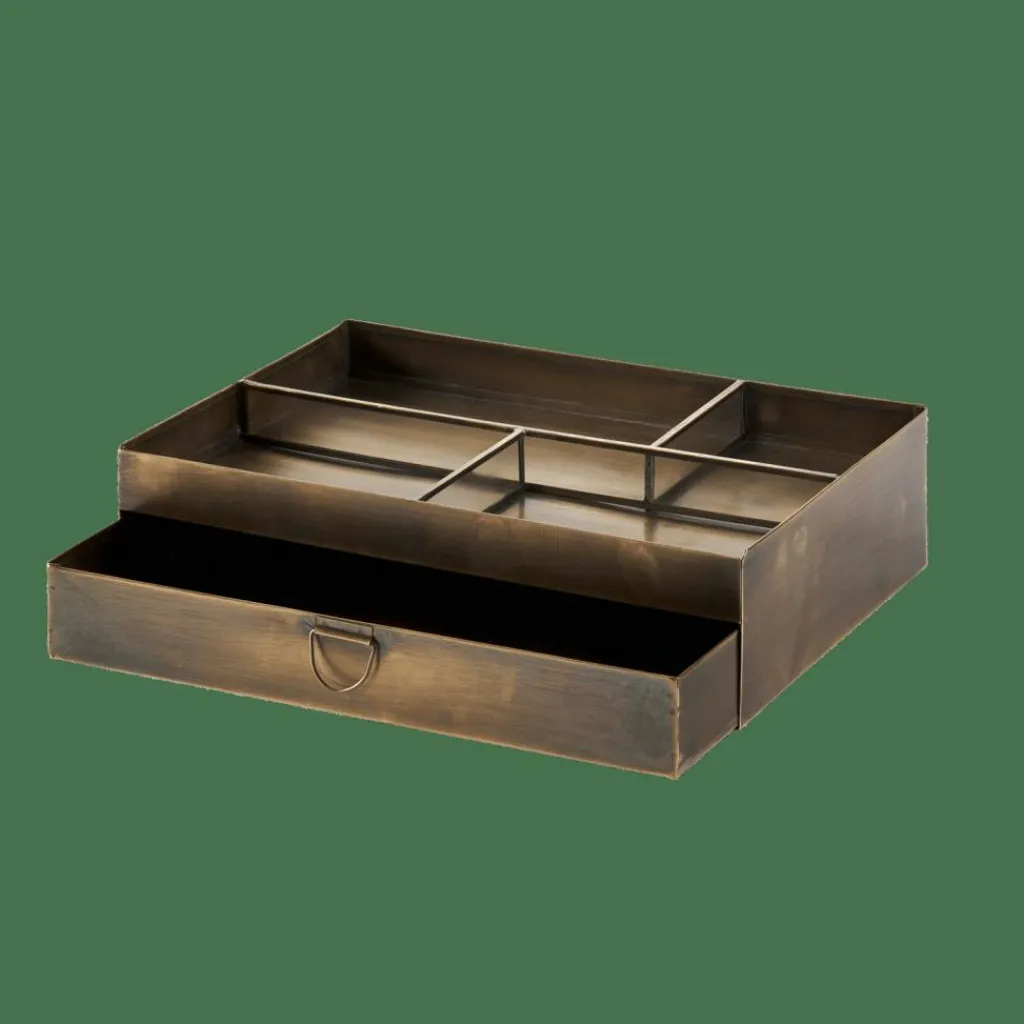 Fashion CASA BRASS Organizador De Secretária Bronze