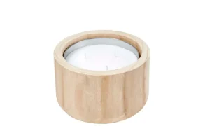 Online CASA CITRONELLA WOOD Vela De Jardim Branco