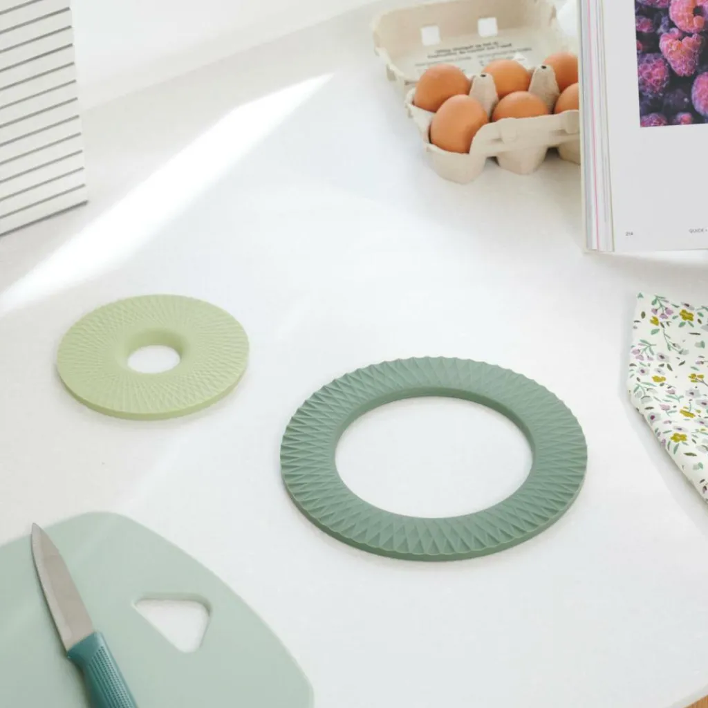 Store CASA CUISINO Base Para Tachos Conjunto De 2 2 Cores Menta, Verde Escuro