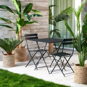 Hot CASA IMPERIAL Mesa Articulada Quadrado Preto