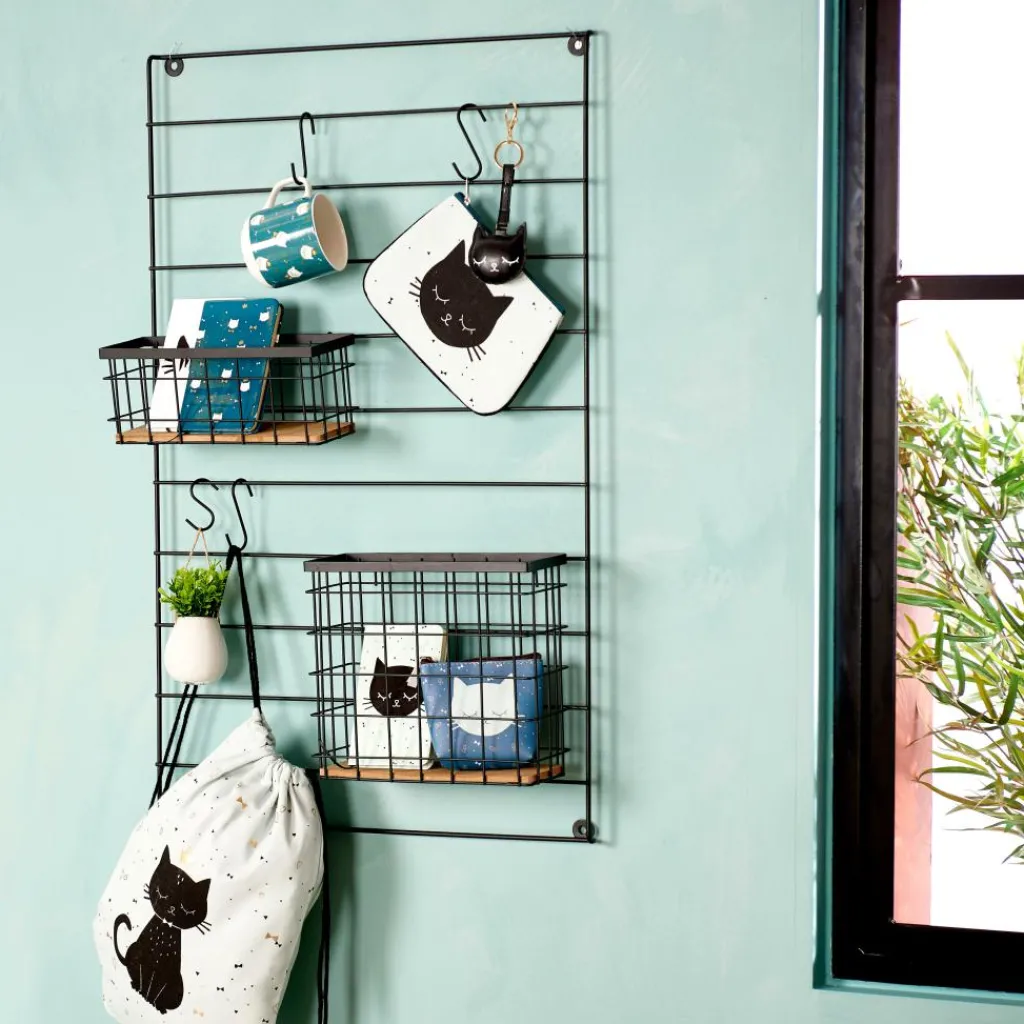 Best CASA MODULAR Conjunto De 7 Ganchos Preto