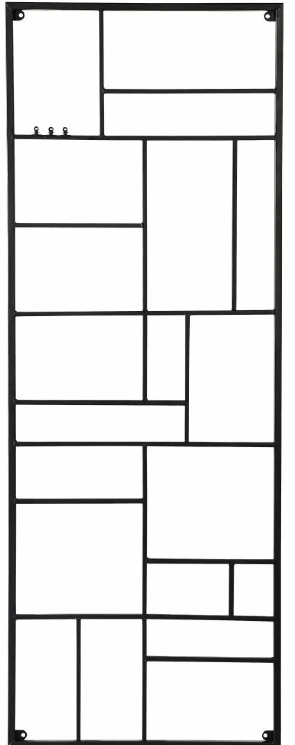 Best CASA MODULAR Conjunto De 7 Ganchos Preto