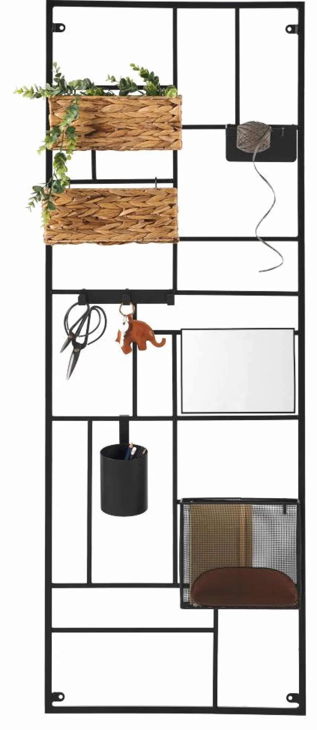 Best CASA MODULAR Conjunto De 7 Ganchos Preto