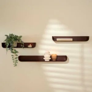 Clearance CASA NOMA Conjunto 3 Estantes Para Pendurar Castanho