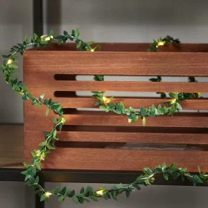 New CASA RIKA Grinalda Iluminada 20 Leds Verde